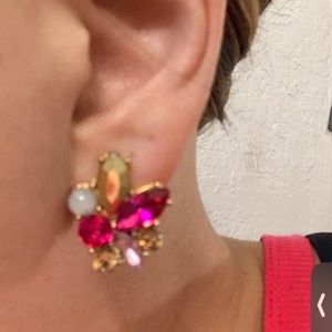 Rhinestone Decor Stud Earrings